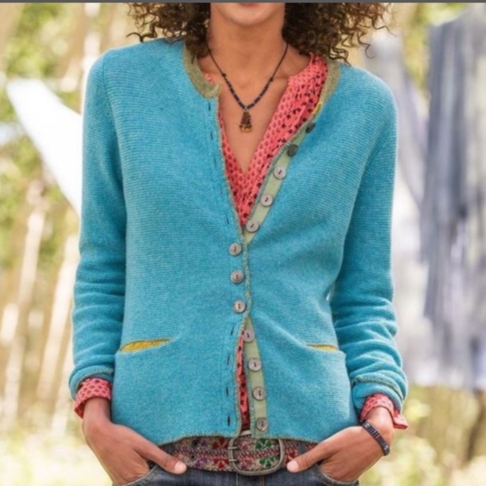 Sundance Covington Merino Wool Cardigan S
